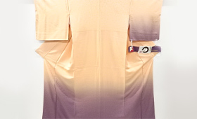 元一 黄金糸クローバー模様 織り出し