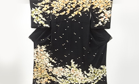 桜に松竹梅模様刺繍