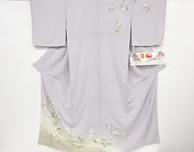 稲手明仁作 本場加賀友禅枝花に取り模様訪問着