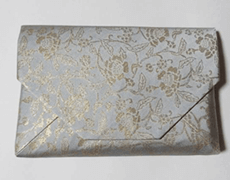 袋師 土田友湖 草花唐草金襴 数寄屋袋