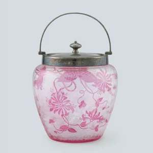 バカラ　スイカズラ文クッキージャー