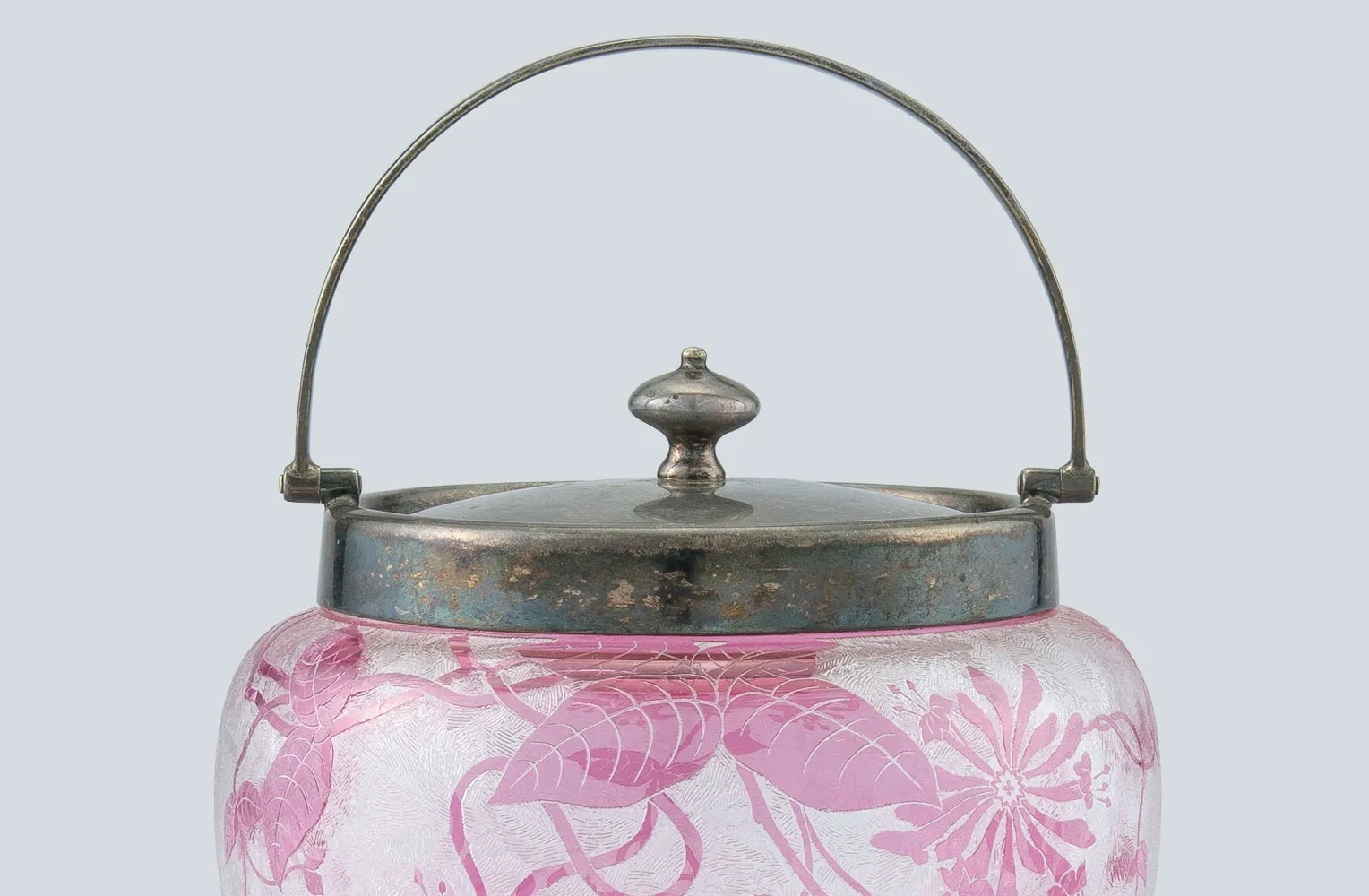 バカラ　スイカズラ文クッキージャー