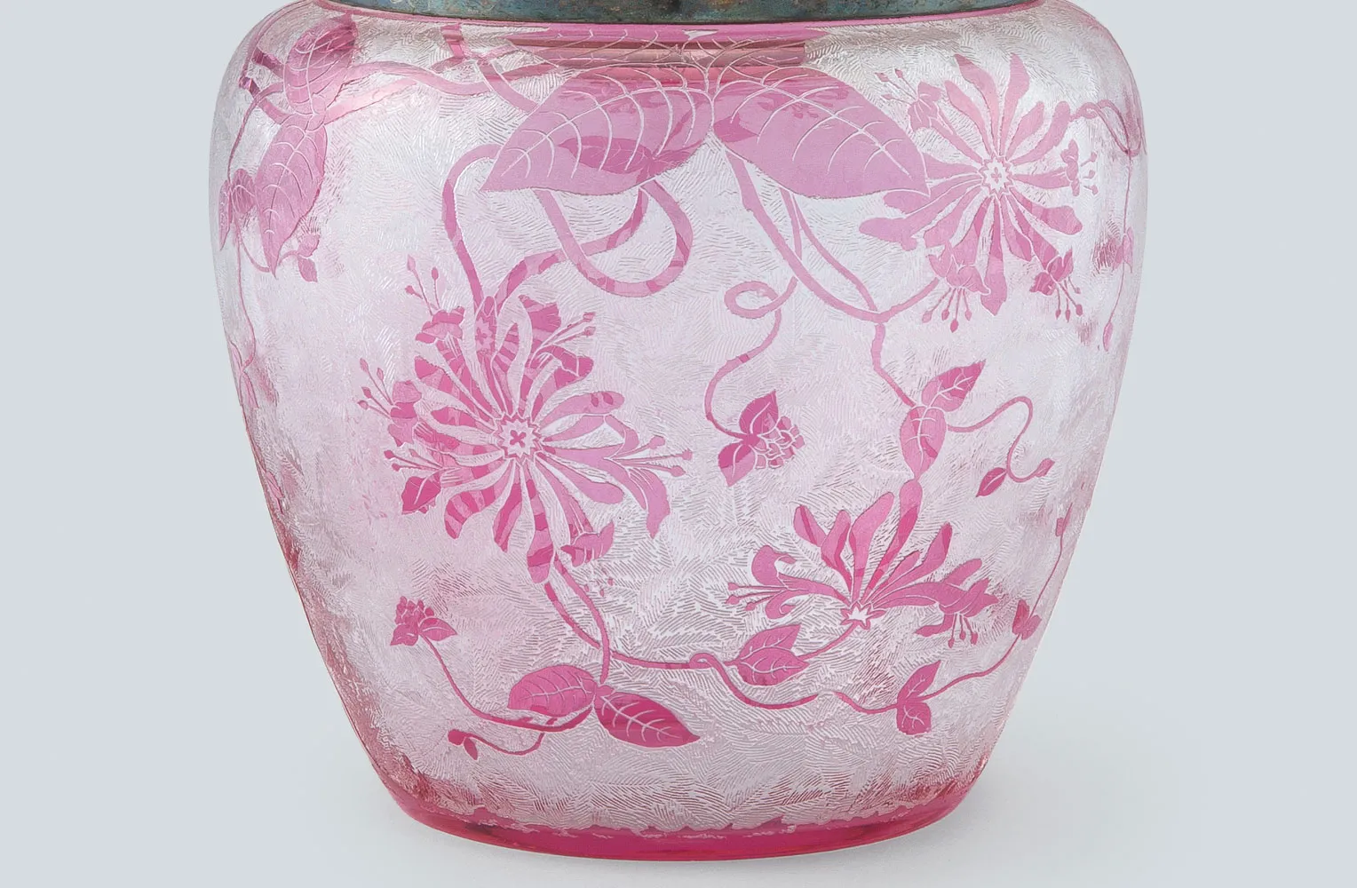 バカラ　スイカズラ文クッキージャー