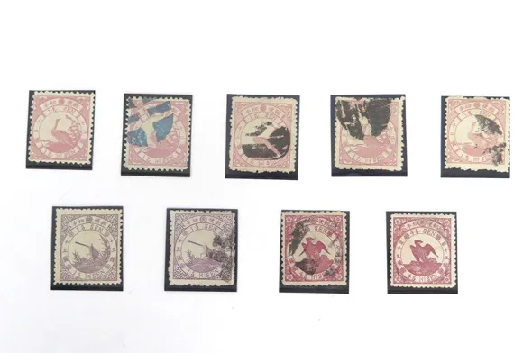 日本切手 鳥切手 3種完