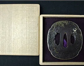 銘無 金銀象嵌 蜘蛛 刀鍔